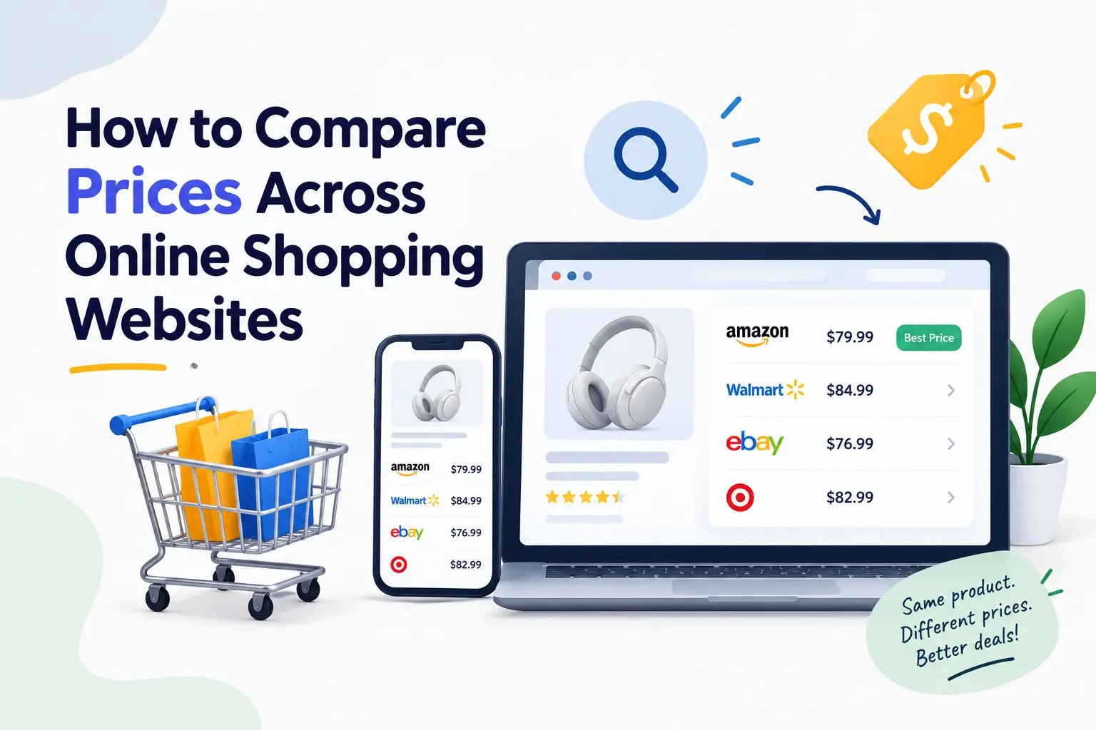 How to Compare Prices Across Online Shopping Websites